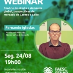 Webinar analisa perspectivas globais para os mercados de carnes e leite
