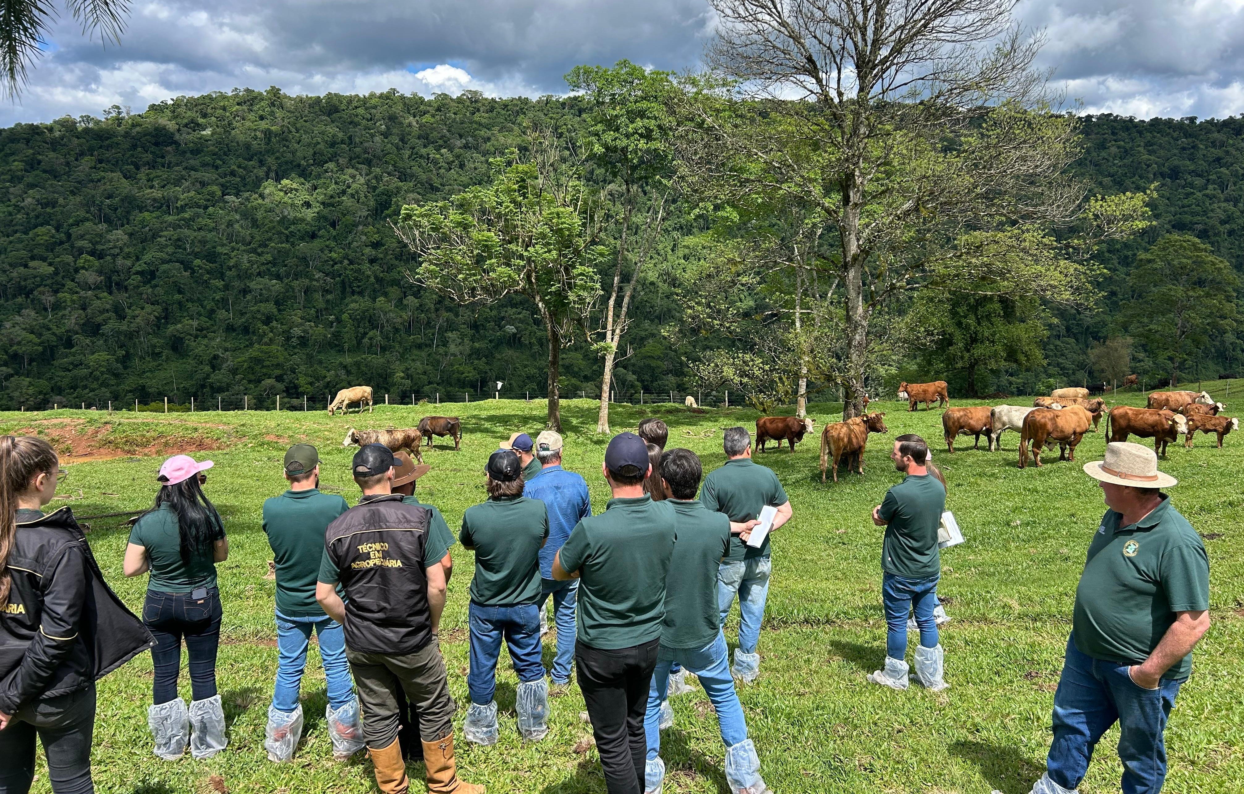 Alunos do Curso Técnico em Zootecnia do Polo de São Miguel do Oeste vivenciam rotina de propriedades da região