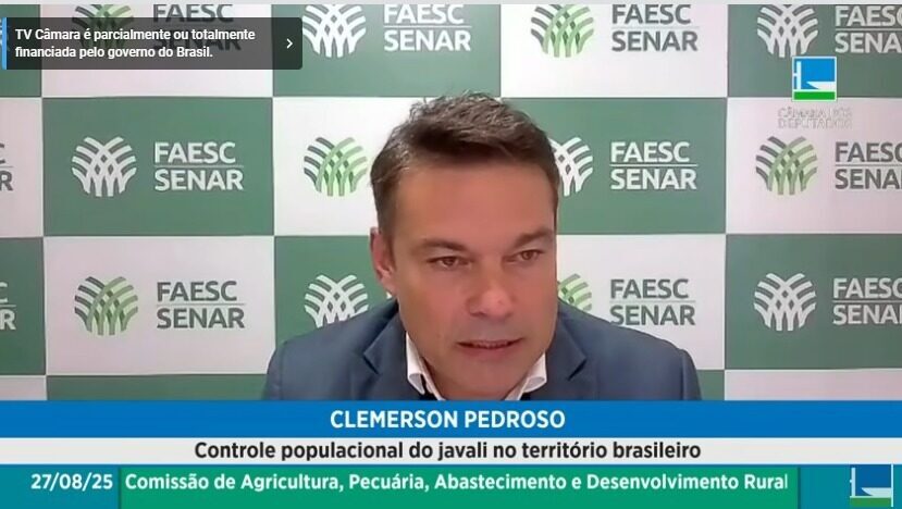 FAESC participa de audiência pública da Câmara dos Deputados que defende agilidade no controle de javalis