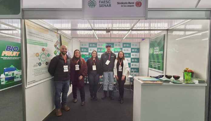 Sistema Faesc/Senar e Sindicato Rural de São Joaquim destacam ações da ATeG Fruticultura durante o 16º SENAFRUT
