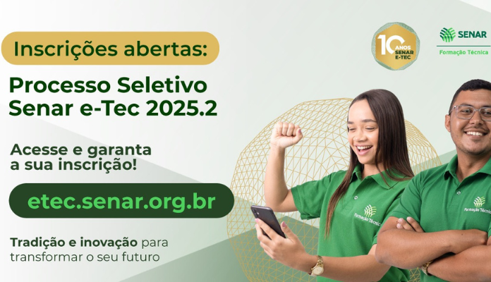 Inscrições abertas para quatro Cursos Técnicos gratuitos do Sistema Faesc/Senar