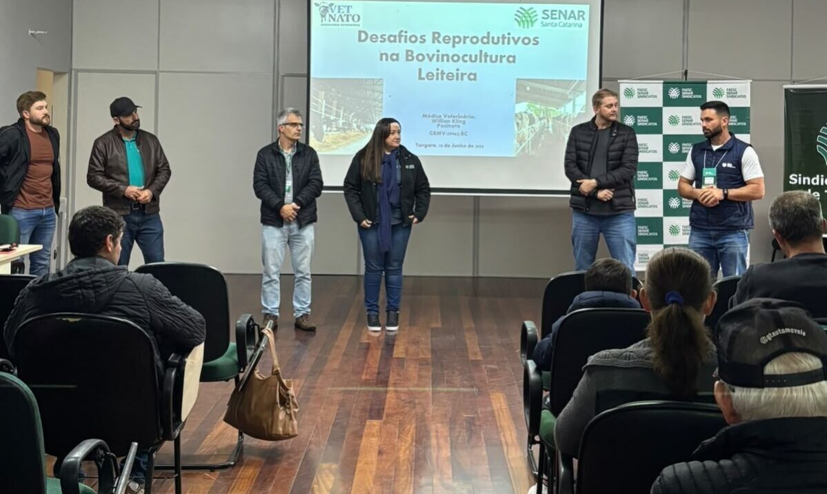 Sistema FAESC/SENAR e Sindicato Rural de Tangará promovem palestra sobre manejo reprodutivo em vacas de leite
