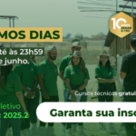 Últimos dias para as inscrições dos Cursos Técnicos gratuitos do Sistema Faesc/Senar