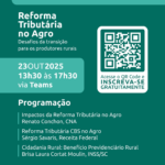 CNA e Sistema FAESC/SENAR promovem palestra sobre Reforma Tributária no Agro