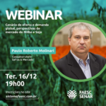 Webinar debate oferta e demanda global e perspectivas para os mercados de milho e soja