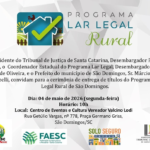 Programa Lar Legal Rural entregará 50 títulos em São Domingos nesta segunda-feira