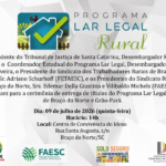Lar Legal Rural entrega cerca de 50 títulos a produtores de Braço do Norte e Grão-Pará