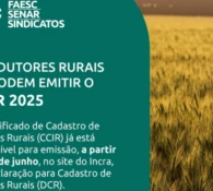 FAESC alerta sobre a importância de emitir o CCIR