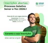Sistema FAESC/SENAR abre inscrições para Cursos Técnicos gratuitos em 2026