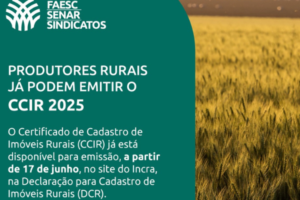 FAESC alerta sobre a importância de emitir o CCIR