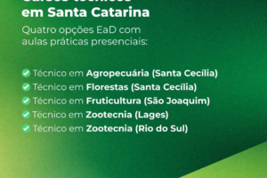 Inscrições para cursos técnicos gratuitos do Sistema FAESC/SENAR vão até 26 de maio