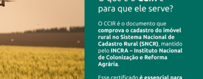 Prazo para pagamento do CCIR encerra nesta quinta-feira, dia 17 de julho