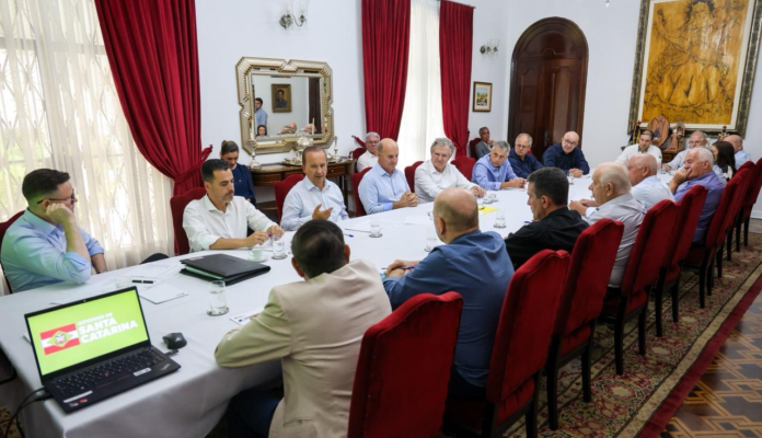 FAESC participa de reunião com o governador sobre desafios da safra do arroz