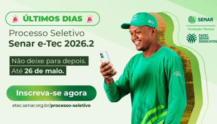 Últimos dias para se inscrever nos Cursos Técnicos gratuitos do Sistema FAESC/SENAR