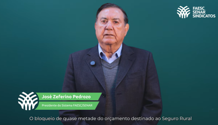 FAESC alerta para impactos do bloqueio de recursos do Seguro Rural em 2026