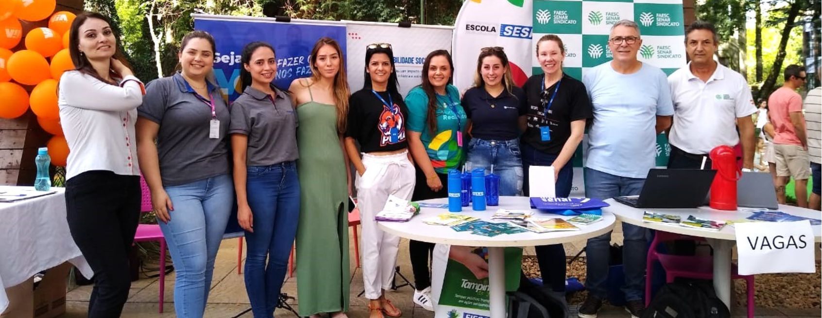 Sistema Faesc/Senar presente no Feirão de Empregos de Concórdia