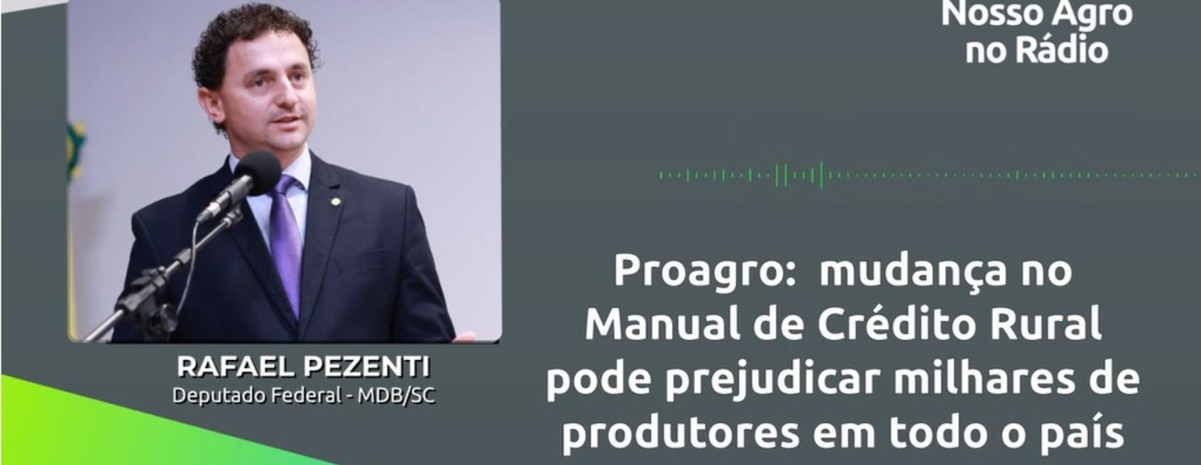Proagro: mudança no Manual de Crédito Rural pode prejudicar produtores de SC e de todo o País