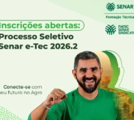 Sistema FAESC/SENAR abre inscrições para cursos técnicos gratuitos da rede E-tec
